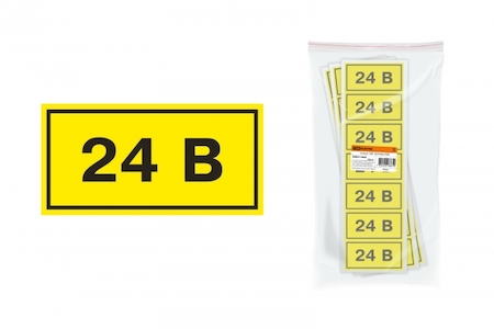 TDM ELECTRIC SQ0817-0004 Символ "24В" 35х100мм TDM